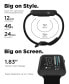 ფოტო #4 პროდუქტის Unisex Air 4 Jillian Michaels Black Silicone Strap Smartwatch 46mm