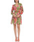 Фото #1 товара Women's Floral-Print Tiered Dress