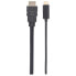 Фото #8 товара Manhattan USB-C to HDMI Cable - 4K@30Hz - 1m - Black - Male to Male - Three Year Warranty - Polybag - 1 m - USB Type-C - HDMI Type A (Standard) - Male - Male - Straight