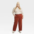 Women's Wide Leg Corduroy Pants - Knox Rose Brown 17