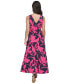 ფოტო #2 პროდუქტის Women's Sleeveless V-Neck Midi Dress