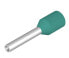 Фото #2 товара Weidmüller H0.34/10 TK - Pin terminal - Straight - Metallic,Turquoise - 0.34 mm² - 1 cm - 8 mm