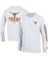 Men's White Texas Longhorns Team Stack Long Sleeve T-shirt