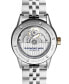 ფოტო #3 პროდუქტის Men's Swiss Automatic Freelancer Two-Tone Stainless Steel Bracelet Watch 42mm