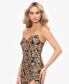 ფოტო #4 პროდუქტის Juniors' Floral-Sequined Strapless Gown