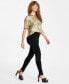 Women's Ruched Mid-Rise Leggings, Created for Macy's Черный, L - фото #3