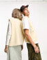 Dickies mount hope borg fleece vest in stone XL - фото #3