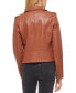 Фото #2 товара Women's Classic Faux Leather Asymmetrical Moto Jacket