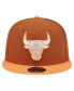 Фото #2 товара Men's Brown/Orange Chicago Bulls 2-Tone Color Pack 9fifty Snapback Hat