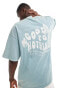 Good For Nothing butterfly graphic t-shirt in blue