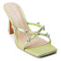 COCONUTS by Matisse Levi Rhinestone Block Heels Womens Green Casual Sandals LEV 9, 9 M - фото #2