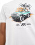 Фото #2 товара Lee jeep logo print t-shirt in ecru