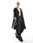 Stradivarius trench coat in black Черный, L - фото #1