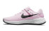 Фото #1 товара Детские кеды Nike Revolution 6 FlyEase (GS) розового цвета, из перерабатываемых материалов