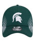 Men's Green Michigan State Spartans Active Slash Sides 39Thirty Flex Hat Зеленый, M/L - фото #4