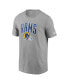 Фото #3 товара Men's Heathered Gray Los Angeles Rams Team Athletic T-shirt