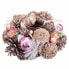 Фото #5 товара Подсвечник новогодний Shico Белый Розовый с ананасами 19 x 19 x 9 см