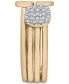 ფოტო #3 პროდუქტის Diamond Four Row Stack Ring (1/6 ct. t.w.) in 10k Gold, Created for Macy's