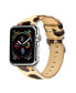 Фото #1 товара Men's and Women's Apple Leopard Colored Leather Replacement Band 40mm