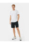 Фото #1 товара 4sam10036nk 000 Beyaz Erkek Polyester Jersey Kısa Kollu T-shirt