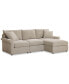 Фото #3 товара Wrenley 99" 3-Pc. Fabric Modular Chaise Sectional Sofa, Created for Macy's