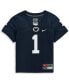 Toddler #1 Navy Penn State Nittany Lions Team Replica Football Jersey