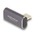 Delock USB Adapter 40 Gbps Type-C PD 3.0 100 W Stecker zu Buchse gedreht gewinkelt