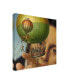 Фото #2 товара Dan Craig Gulliver's Travels Hot Air Balloon Canvas Art - 15.5" x 21"