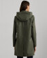 ფოტო #2 პროდუქტის Womens Hooded A-Line Raincoat