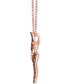 Фото #2 товара Multicolor Diamond 18" Pendant Necklace (1/3 ct. t.w.) in 14k Rose Gold