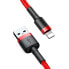 Фото #5 товара Wytrzymały elastyczny kabel przewód USB Iphone Lightning QC3.0 2.4A 1M czerwony
