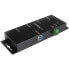 Фото #1 товара StarTech.com 4-Port Industrial USB 3.0 Hub with ESD Protection - USB 3.2 Gen 1 (3.1 Gen 1) Type-B - USB 3.2 Gen 1 (3.1 Gen 1) Type-A - 5000 Mbit/s - Black - Steel - Power - USB