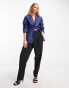 NA-KD x Mimi AR co-ord oversized tailored blazer in dark blue Синий, 34 - фото #3