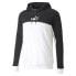 Puma Essentials Block Tape Pullover Hoodie Mens Black Casual Athletic Outerwear