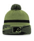 Фото #2 товара Men's Camo Philadelphia Flyers Military-Inspired Appreciation Cuffed Knit Hat with Pom