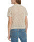 ფოტო #2 პროდუქტის Women's Open-Stitch Short-Sleeve Polo Top