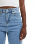 Фото #5 товара DTT Katy high waisted cropped straight jeans in light blue wash