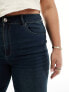 Фото #3 товара ONLY Curve Augusta high waisted straight leg jeans in mid blue