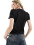 Фото #7 товара Calvin Klein Jeans monologo baby t-shirt in black