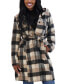 Women's Belted Hooded Wrap Coat, Created for Macy's бежевый / черный, XL - фото #1