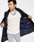 ფოტო #4 პროდუქტის Men's Addison Wool-Blend Trim Fit Overcoat