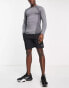 HIIT long sleeve top with mesh side panels light grey