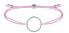 Фото #1 товара Браслет плетеный Troli с кольцом в розовом/стальномцвете