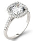 Фото #1 товара Кольцо Charles & Colvard Cushion Halo 2-7/8 ct.