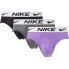 NIKE 0000KE1155 slips 3 units Action Grape / Dark Grey / Black, L - фото #1