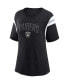 Women's Black Las Vegas Raiders Classic Rhinestone T-shirt