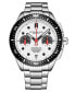 ფოტო #3 პროდუქტის Men's Monaco Silver-tone Stainless Steel, Silver-Tone Dial, 47mm Round Watch