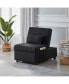 Фото #4 товара Living Room Bed Room Furniture With Black Linen Fabric Recliner Chair Bed