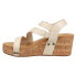 Фото #5 товара Corkys Spring Fling Wedge Womens Off White Casual Sandals 30-5396-CREA