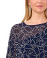 ფოტო #5 პროდუქტის Women's Embellished-Caplet Jersey Shift Dress